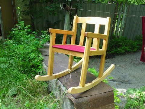 Кресло-качалка своими руками из дерева: фото, чертежи и ход работы