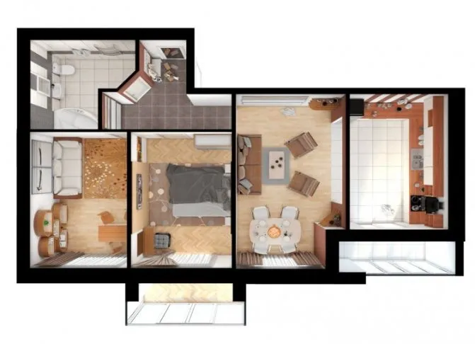 Схемы и фото планировок 3х комнатных квартир удачные решения