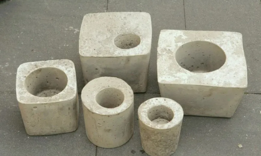 Цементные горшки по форме