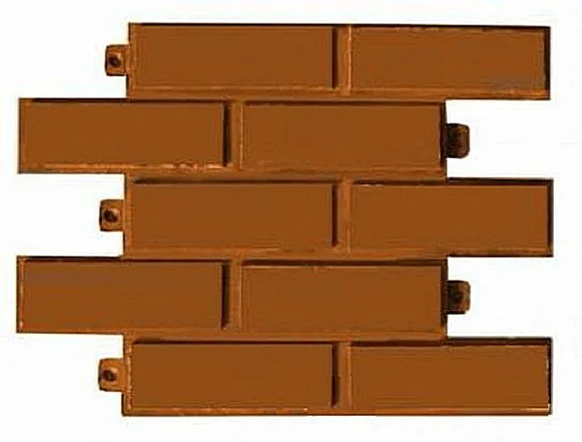Фигурные полимер-песчаные панели для облицовки цоколя или стен