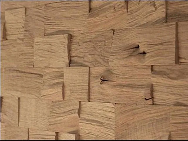 Панели из колотой древесины
