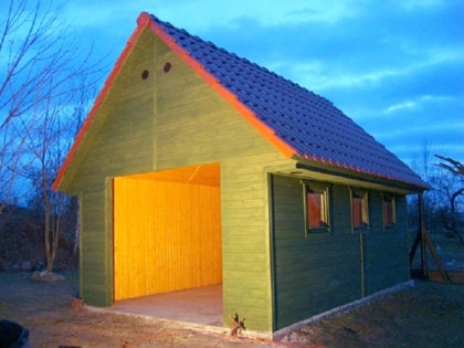Строительство деревянного гаража своими