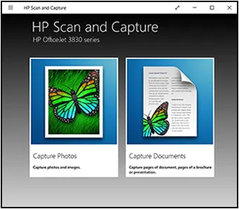 Пример приложения HP Scan and Capture