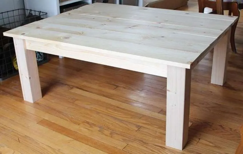 как сделать журнальный столик из дерева