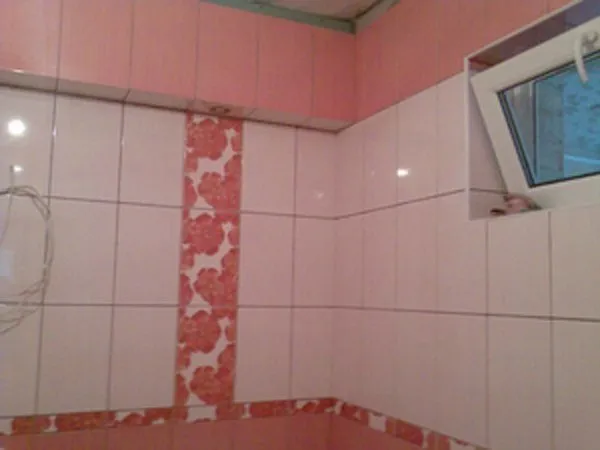 Дизайн ванной в розовом цвете