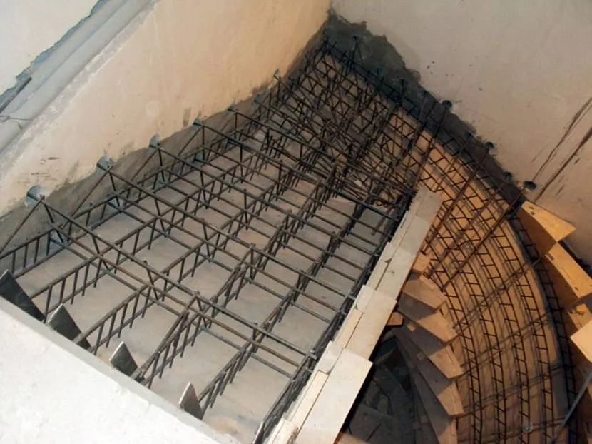 Проект армирования лестницы