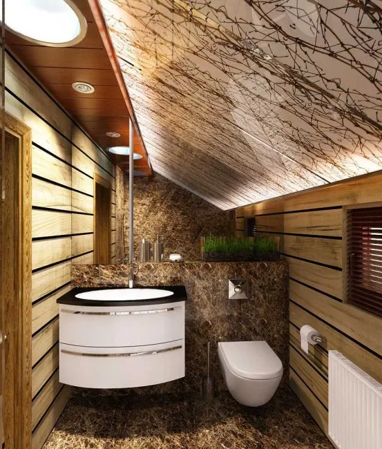 Гидроизоляция — обязательный этап отделки ванной в деревянном доме.