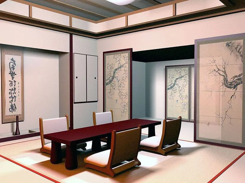 Нестандартная мебель в интерьерах японского стиля