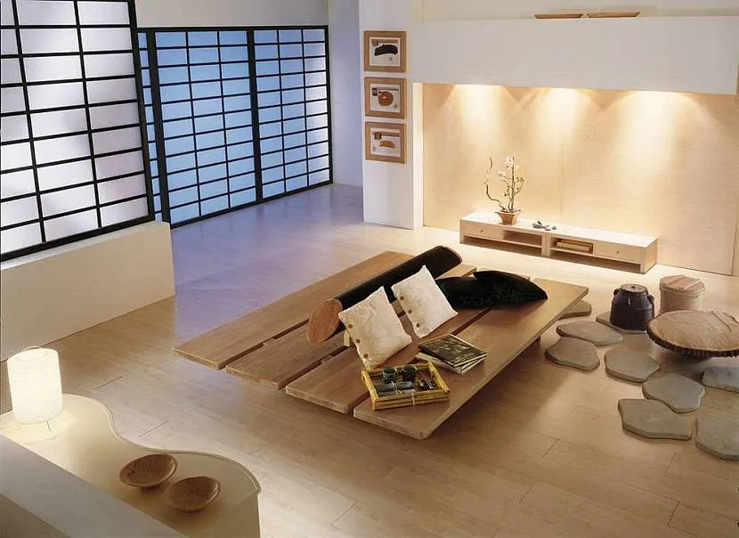 Стеновые углубления в японском дизайне интерьеров