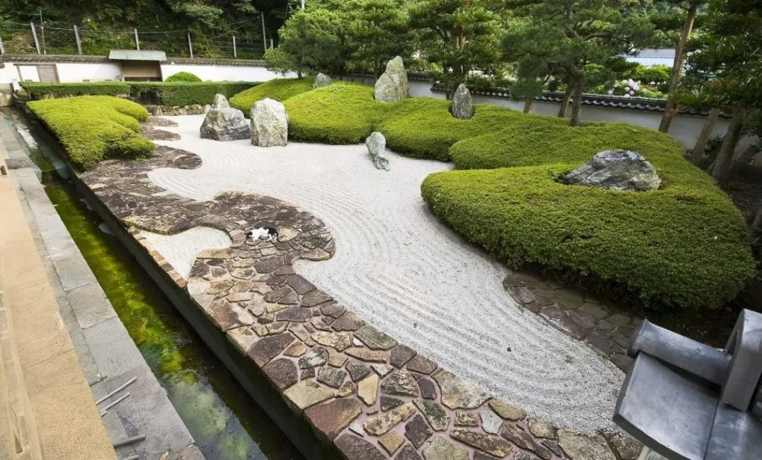 Вариант каменного сада в японском стиле