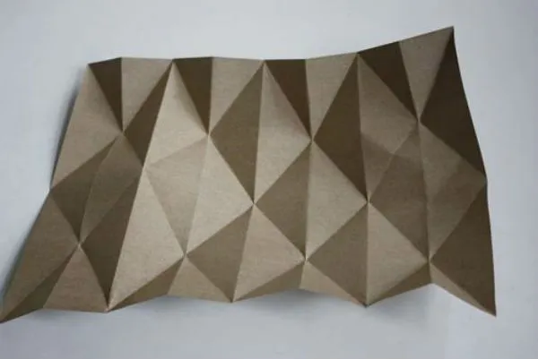Бра из бумаги оригами шаг 1 фото