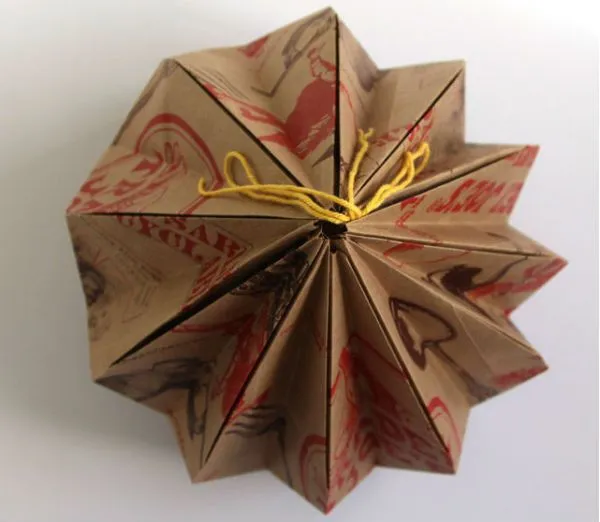 Бра из бумаги в технике оригами шаг 8 фото