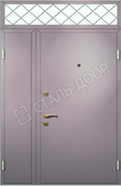 Тамбурная дверь со стеклянной фрамугой МТД-2098