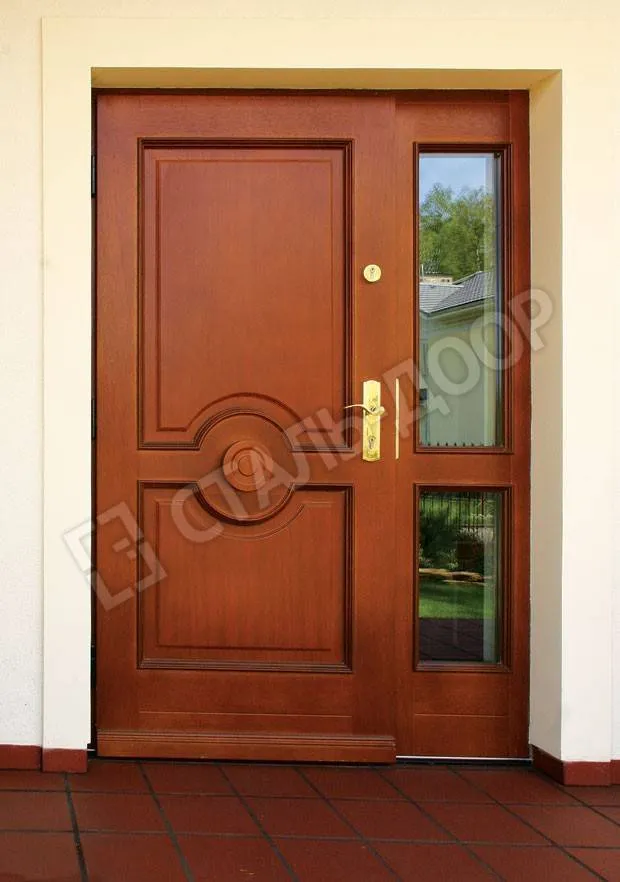 Двустворчатая дверь с МДФ эконом класса МТД-2085