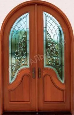 Арочная дверь с МДФ 16 мм и стеклом