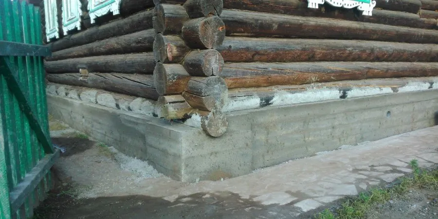 Фундамент деревянного дома. Ремонт