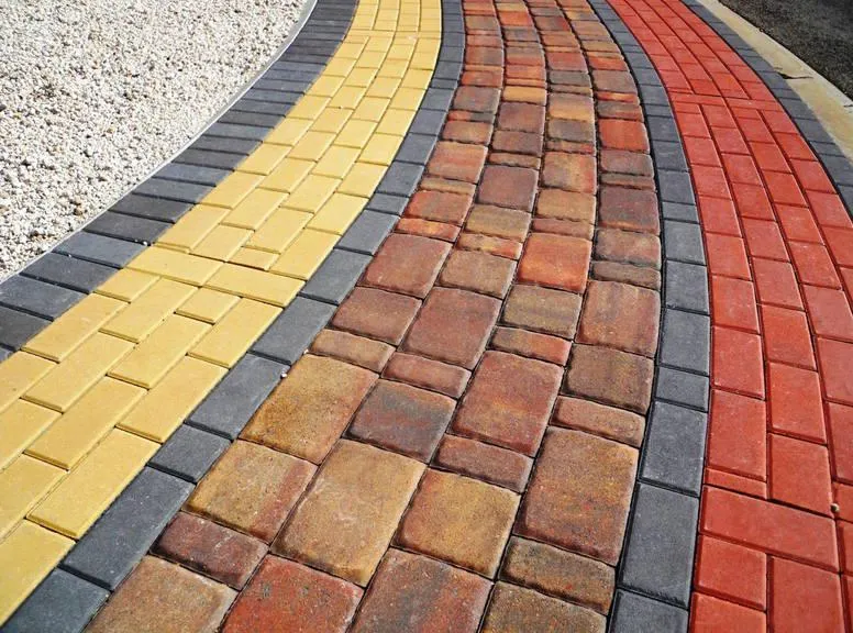 окрашенный бетон в разные цвета