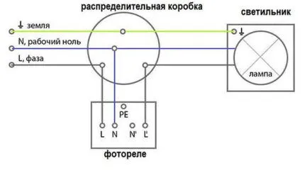 Схема подключения уличного датчика