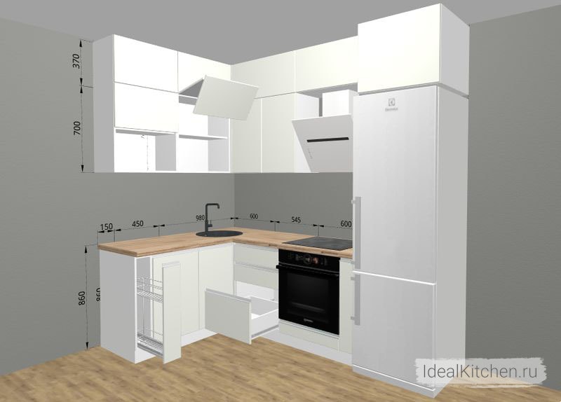 Конструктор кухни онлайн: 3D проекты