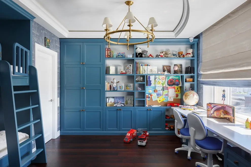 Детская комната в синем цвете