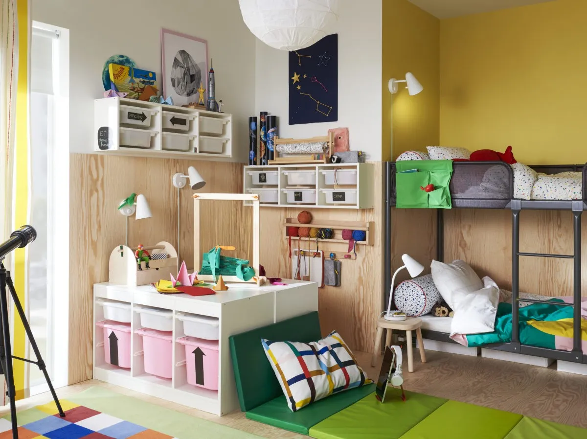 Система хранения предметов детской комнаты