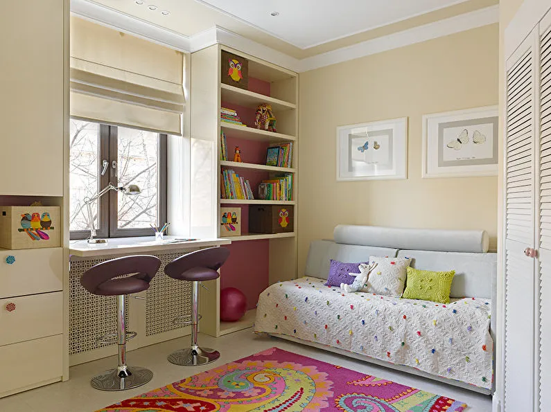 Дизайн маленькой детской комнаты 5-6 кв.м. - фото