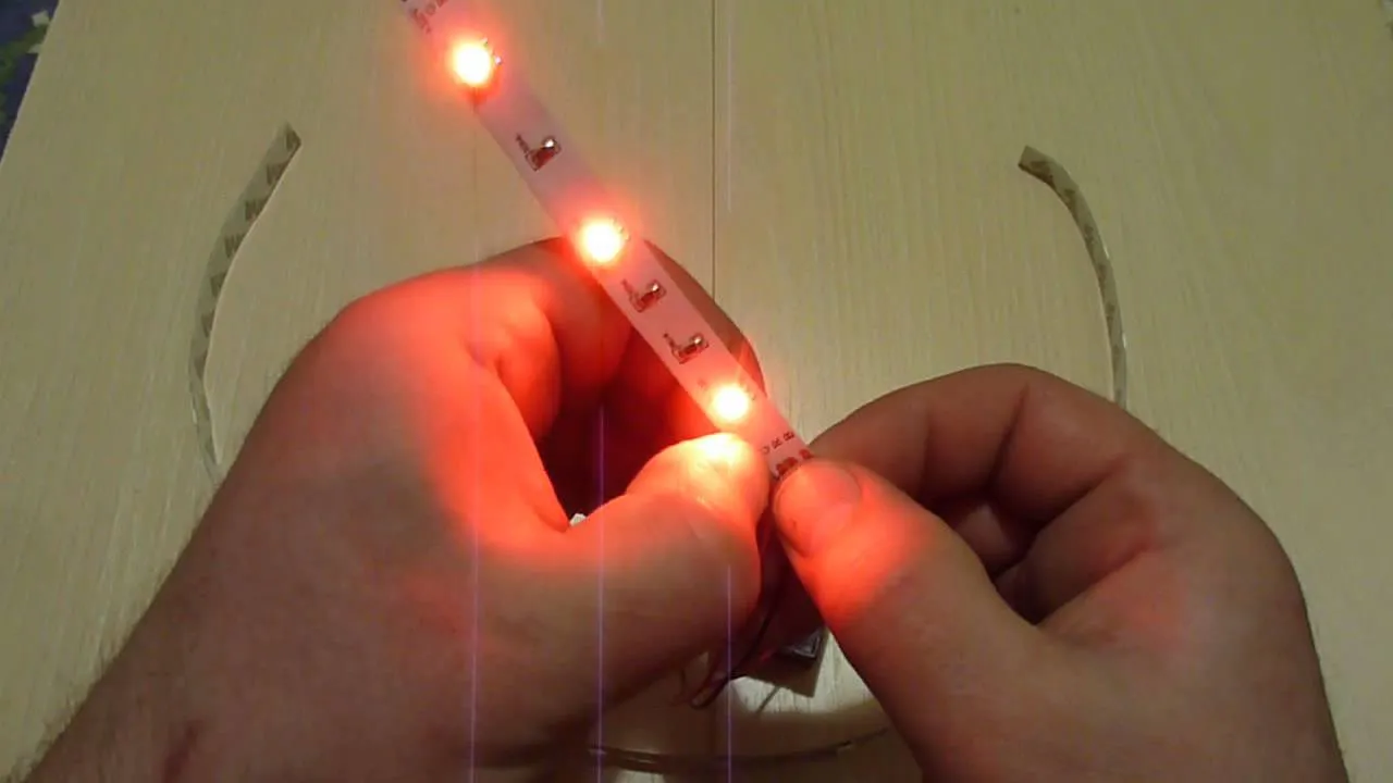 Как подключить светодиодную ленту к батарейке