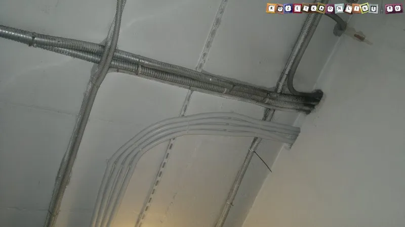 Прокладка кабеля под подвесным потолком из гипсокартона (ГКЛ)