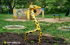 Жираф из коряги фото