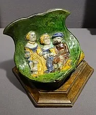 Угловой изразец. 1500-е годы. Австрия