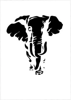Aufladen dass Elefanten Schablone lasergeschnittenen aus | Etsy Pen Art Drawings, Horse Drawings, Drawing Images, Drawing Sketches, Cute Elephant Tattoo, Elephant Art, Animal Stencil