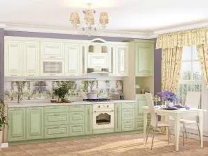 Фото зеленой кухни от DaVita-мебель