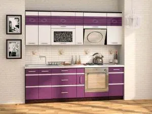 Фото фиолетовой кухни от DaVita-мебель