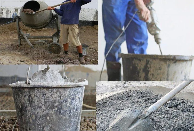 В чем и чем замешивают бетонную смесь