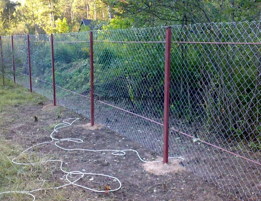 Забор из сетки рабицы - цена в Москве