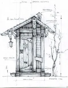 Фотографии Architecture Sketch, Architecture Details, Architecture House, House Drawing, Cabins And Cottages, Timber Framing, Built In Storage, Little Houses