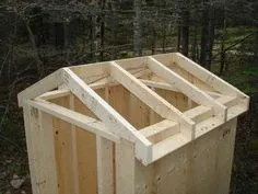 8. Как построить туалет на даче Shed Construction, Framing Construction, Outdoor Sheds, Diy Storage Shed Plans, Madeira Diy