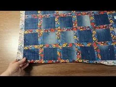 Как быстро и легко сшить коврик из старых джинсов. - YouTube Quilting Tips, Quilting Tutorials, Quilting Crafts, Sewing Stitches, Painted Pinecones, Quilted Coasters, Quilted Table Runners Patterns, Circle Quilts