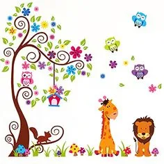 Deck the walls with funky cuteness by featuring any one of these artsy tree and owl wall decals. Choose from a variety of sizes, colors and styles. Owl Wall Decals, Wall Stickers Animals, Kids Room Wall Stickers, Nursery Stickers, Flower Wall Decals, Wall Stickers Home Decor, Mural Wall