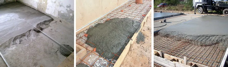 Применение бетонной смеси