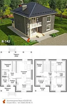 2 Storey House Design, Minimal House Design, House Layout Plans, Duplex House Design, Village House Design, Small House Design, Indian House Plans