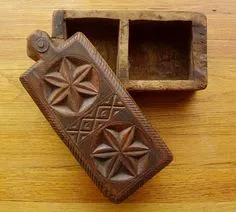 Indian Spice Box, Antique Butter Molds, Wooden Hinges, Flint And Steel, German Folk, Primitive Colonial, Spice Containers