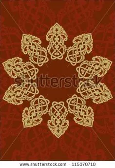 stock vector : Traditional Ottoman motifs vector illustration Border Pattern, Pattern Design, Stencil Patterns Templates, Arabic Design, Islamic Pattern, Turkish Art, Knotwork, Pattern Drawing, Mandala Pattern