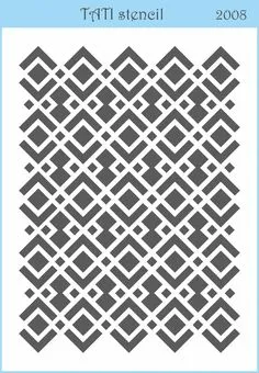 А5, 20 х 15 см - Трафарет объёмный TATI stencil 2008 Thai Pattern, Chinese Pattern, Pattern Design, Floor Stencils Patterns, Stencil Designs, Tile Patterns