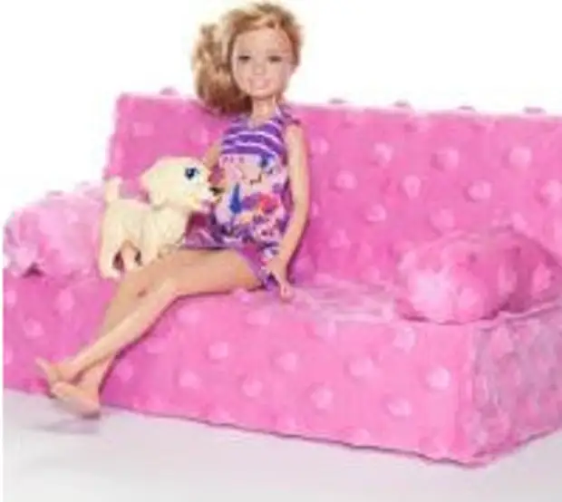 Как сделать диван для куклы?