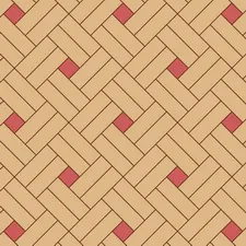 квадрат двойной сложный диагональный из двух пород дерева 