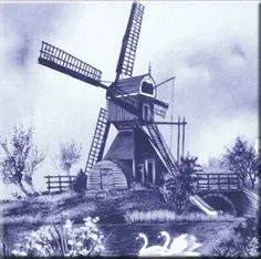 Matte Painting, Tole Painting, Porcelain Painting, Windmill Pattern, 3d Pencil Drawings, Holland Windmills, Toile Pattern
