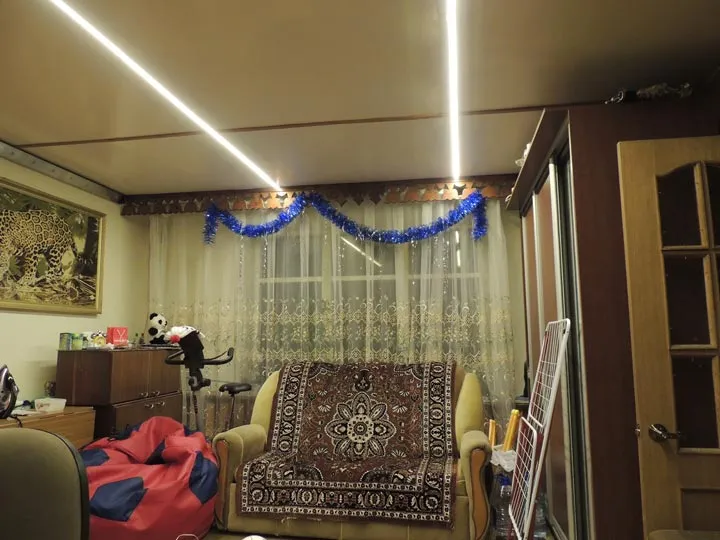 освещение квартиры светодиодной ленты от батареек
