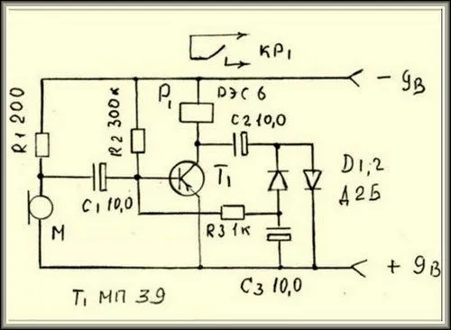 схема на одном транзисторе