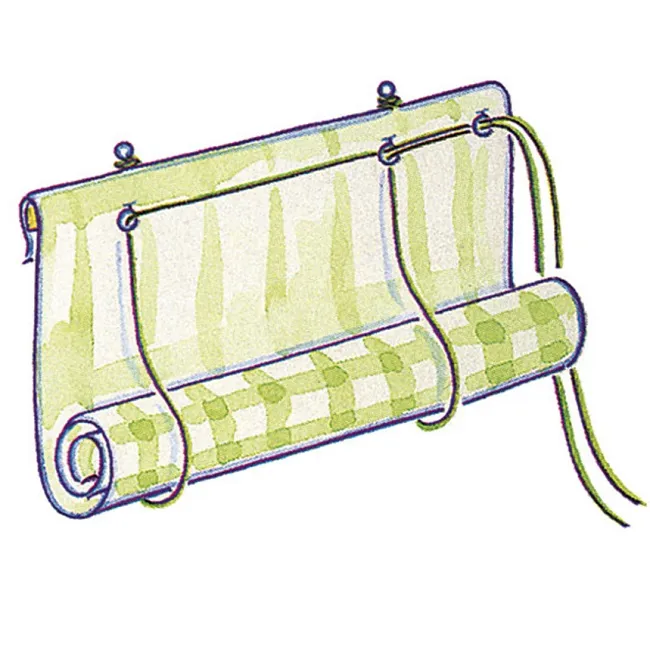 пятый этап при пошиве рулонной шторы своими руками